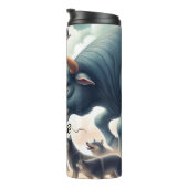 雄牛と狼:緊張したスタンドオフ タンブラー (回転右)