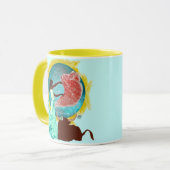 雄牛のコーヒー・マグとのダンス マグカップ (正面左)