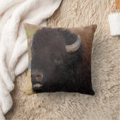 雄牛のバイソンの話すこと クッション (ブランケット)