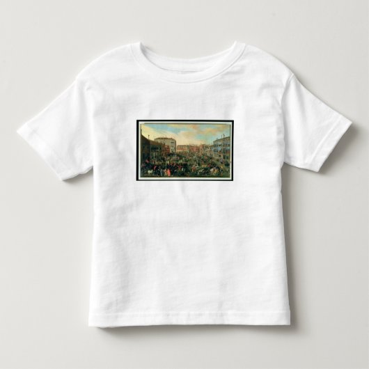雄牛のフェスティバル、カンポサンのポロ トドラーTシャツ (正面)