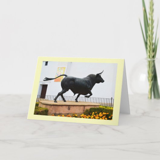 雄牛の像 シーズンカード (正面)