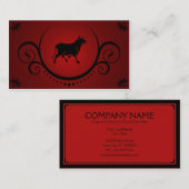 雄牛の洗練 名刺 (正面/裏面)