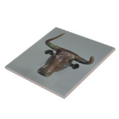 雄牛の頭部、王室のなスメル人の銘刻文字と、m タイル (側面)