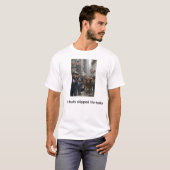 雄牛は洋裁屋を飛ばした Tシャツ (正面フル)