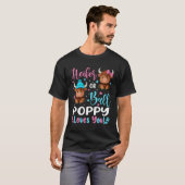 雄牛または雌牛 ポピー ハイランドキャトルラバー Tシャツ (正面フル)
