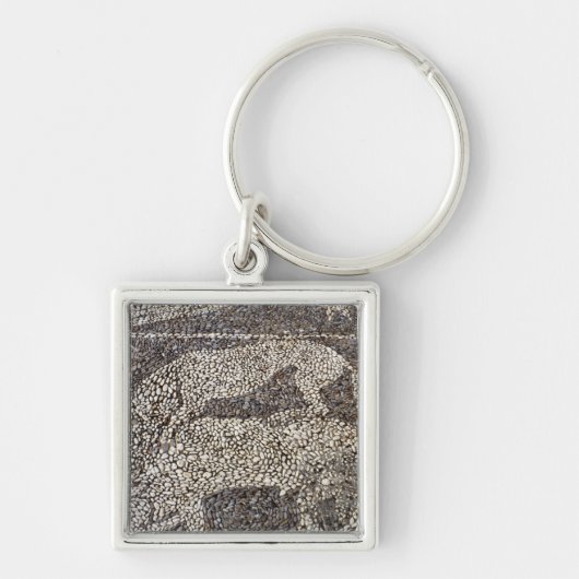 雄牛を攻撃しているヒョウ キーホルダー (正面)