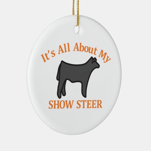 雄牛を示して下さい セラミックオーナメント (右)