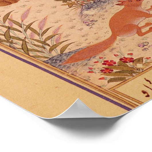 雄牛を襲い殺す獅子 ポスター (角)