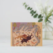 雄牛を襲い殺す獅子 ポストカード (スタンド正面)