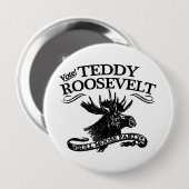 雄牛アメリカヘラジカパーティーボタン 缶バッジ (正面&裏面)