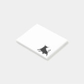 雄牛スペインとのシルエットのランニング ポストイット (アングル)