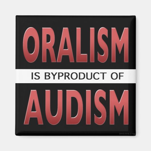 雄牛症は自閉症の副産物である マグネット (正面)