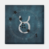 雄牛〔占星術の〕十二宮図座動揺して マグネット (正面)