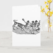 雄牛c. 1800'sのランニングのCalaveras カード (黄色い花)