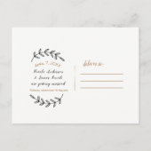 雄素朴雌鹿樺の木保存日 案内ポストカード (裏面)