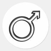 雄記号 ラウンドシール (正面)