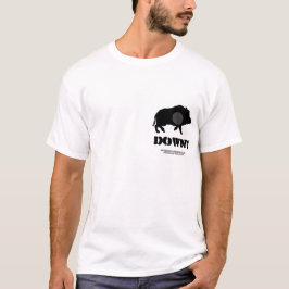 雄豚のイメージRターゲット、! 、Bucknutsの狩りのCL… Tシャツ