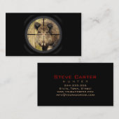 雄豚のブタのハンターの森林官のレーンジャーの森林人 名刺 (正面/裏面)