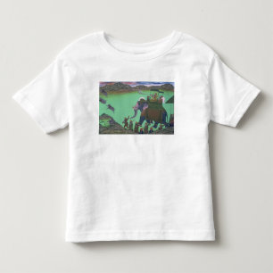 雄豚の狩りのUdaipurの支配者Sarup Singh、 トドラーTシャツ