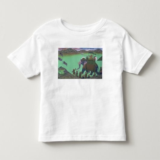 雄豚の狩りのUdaipurの支配者Sarup Singh、 トドラーTシャツ (正面)