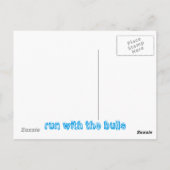 雄走牛を使って ポストカード (裏面)