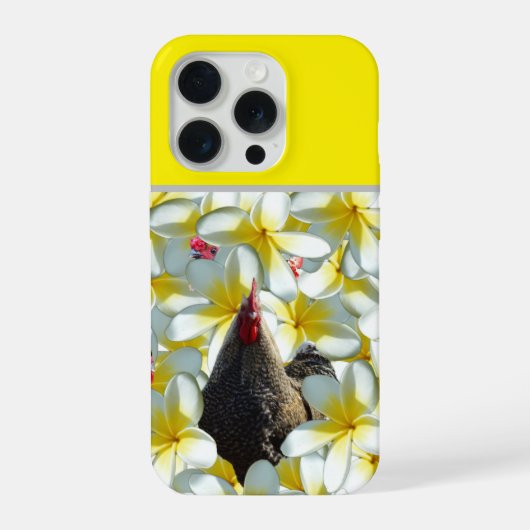 雄鶏とフラジパニ iPhoneケース (裏面)
