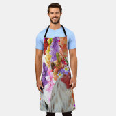 雄鶏と葵が エプロン (着用した状態)