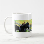 雄鶏と雌馬 コーヒーマグカップ (左)