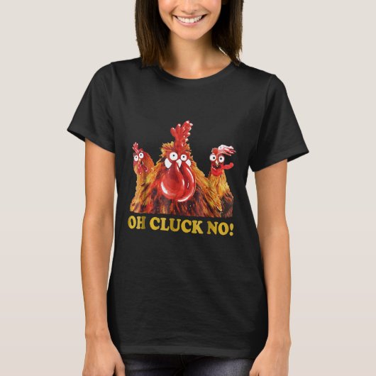 雄鶏のいないニワトリ Tシャツ (正面)