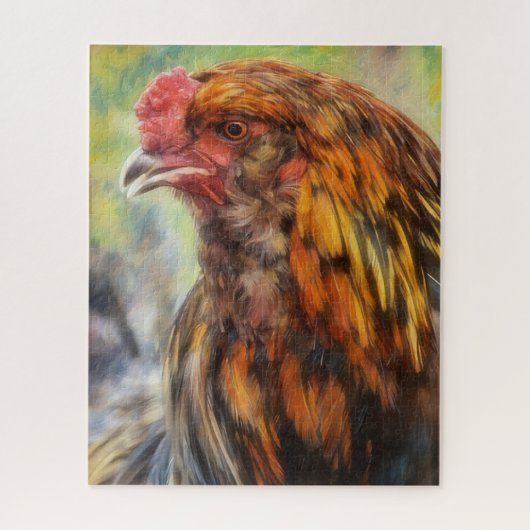 雄鶏アート ファームアートスタイル パズル (縦)