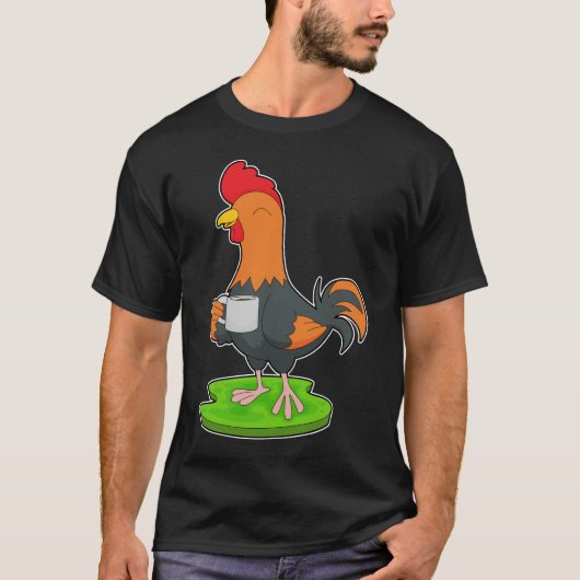 雄鶏カップコーヒー Tシャツ (正面)