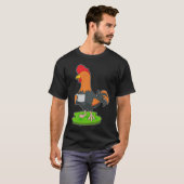 雄鶏カップコーヒー Tシャツ (正面フル)