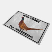 雄鶏キジのようこそ ドアマット (アングル)