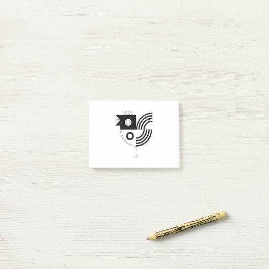 雄鶏サイン ポストイット (デスク上)