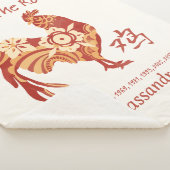 雄鶏中国のの〔占星術の〕十二宮図年 シェルパブランケット (3/4)