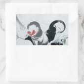 雄鶏図,若冲ルースター(詳細)，若冲 長方形シール (バッグ)