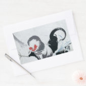 雄鶏図,若冲ルースター(詳細)，若冲 長方形シール (封筒)