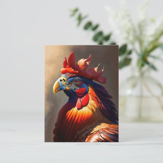 雄鶏 ポストカード (スタンド正面)