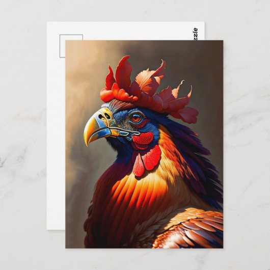 雄鶏 ポストカード (正面/裏面)