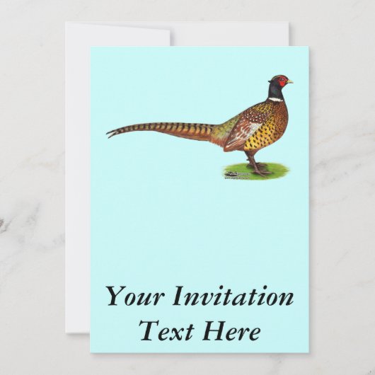 雄鶏 招待状 (正面)