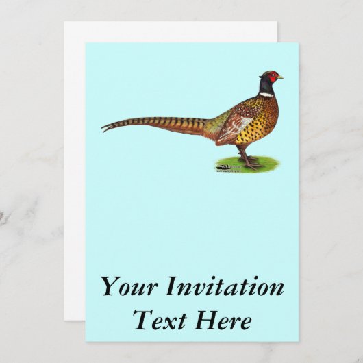 雄鶏 招待状 (正面/裏面)