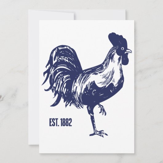 雄鶏 Est. 1882 招待状 (正面)