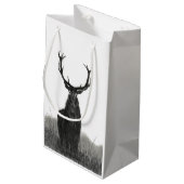 雄鹿のシカのギフトバッグのサイズの小さい無光沢の終わり スモールペーパーバッグ (裏面アングル)