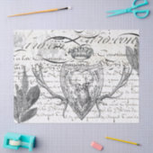 雄鹿の短命なもののDecoupageのティッシュ 薄葉紙 (クラフト)