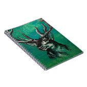 雄鹿の頭部 ノートブック (右側)