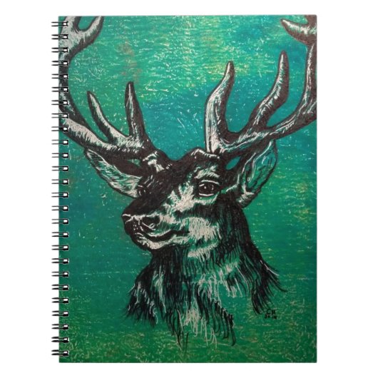 雄鹿の頭部 ノートブック (正面)