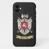 雄鹿のSigilの戦いの頂上の黒 Case-Mate iPhoneケース (裏面)