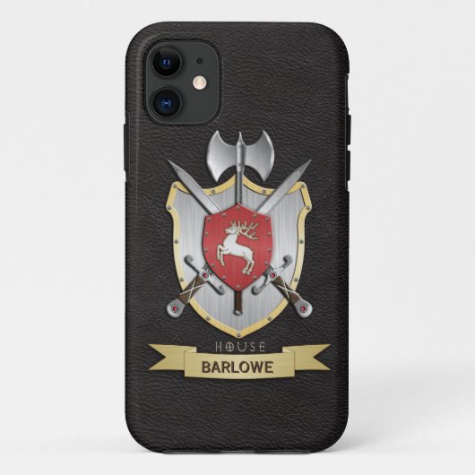 雄鹿のSigilの戦いの頂上の黒 Case-Mate iPhoneケース (裏面)