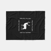 雄鹿パーティー-雄鹿のエレガントなスケッチ フリースブランケット (正面(横))