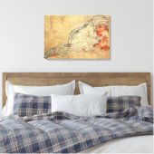 雅合瀬日本の – 江戸時代の美術 キャンバスプリント (インサイチュ (寝室))